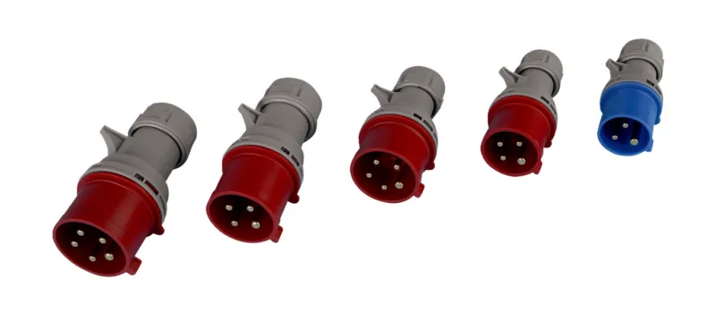Fiche industrielle CEE 400 V, 6 H