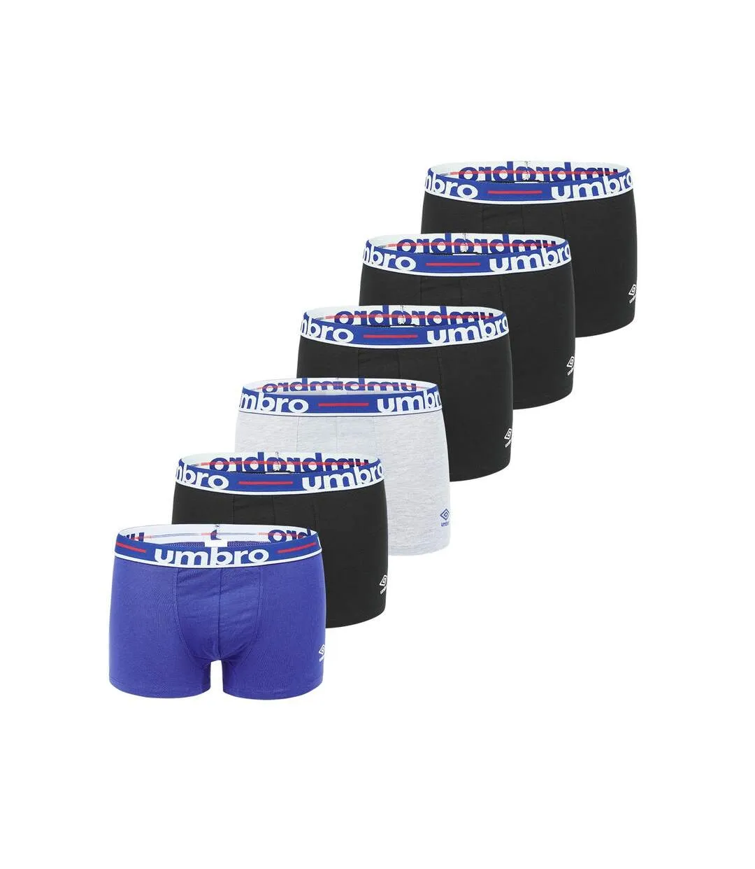 Lot de 6 Boxers coton homme Line Class Umbro